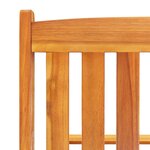 vidaXL Chaises longues lot de 2 avec coussins Bois d'acacia solide