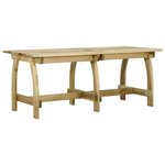 vidaXL Table de jardin 220x74x75 cm Bois de pin imprégné