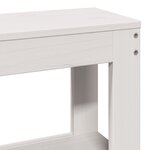 vidaXL Cadre de lit sans matelas blanc 150x200 cm bois de pin massif
