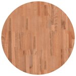 vidaXL Dessus de table Ø70x4 cm rond bois massif de hêtre