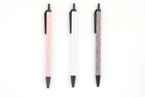 Stylo bille motifs assortis Rebellion 3 pièces