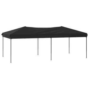 vidaXL Tente de réception pliable Noir 3x6 m