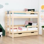 Tiroir de lit 120 x 200 BUDDY - bleu clair