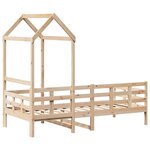 vidaXL Lit de jour avec toit 90x190 cm bois de pin massif