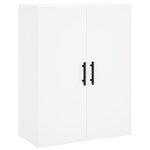 vidaXL Buffet haut Blanc 69 5x34x180 cm Bois d'ingénierie