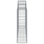 vidaXL Paniers à gabions arqués 6 Pièces 200x30x100/120 cm Fer galvanisé