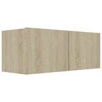 vidaXL Ensemble de meuble TV 2 Pièces Chêne sonoma Bois d'ingénierie