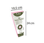 Paquet 100 Fiches Intercalaires Trapézoïdales Unies Perforées Forever - 105x240mm - Rose - X 6 - Exacompta