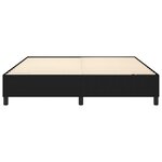 vidaXL Cadre de lit Noir 180 x 200 cm Tissu