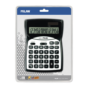 Calculatrice noire 16 chiffres