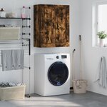 vidaXL Armoire murale chêne fumé 69 5x34x90 cm bois d'ingénierie