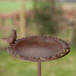 Esschert Design Baignoire pour oiseaux 22 5 x 22 5 x 38 5 cm