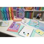 Classeur 2 Anneaux 30mm Polypropylène Kreacover Pastel - A4 - Couleurs Assorties - X 15 - Exacompta