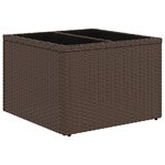 vidaXL Ensemble de Canapé de Jardin 9 pièces avec Coussins Marron Rattan Poly