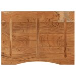 vidaXL Dessus de bureau 100x80x2 5 cm rectangulaire bois massif acacia