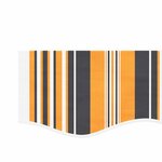 vidaXL Tissu de remplacement pour auvent rayures multicolores 5x3 m