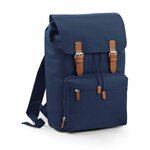 Sac à dos vintage avec compartiment pour ordinateur - BG613 - bleu marine