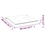 vidaXL Coussins de chaise de jardin lot de 2 vert vif 40x40x3 cm