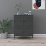 vidaXL Armoire de rangement Anthracite 80x35x101 5 cm Acier