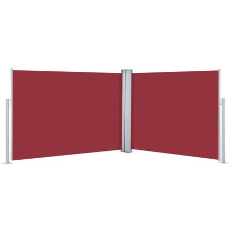 vidaXL Auvent latéral rétractable Rouge 100 x 1000 cm