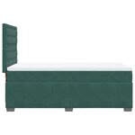 vidaXL Sommier à lattes de lit et matelas Vert foncé 80x200 cm Velours