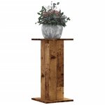 vidaXL Supports pour plantes 2 Pièces vieux bois bois d'ingénierie