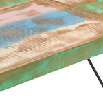 vidaXL Table de bar 150x70x107 cm bois massif de récupération et fer