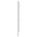 vidaXL Tête de lit métal blanc 90 cm