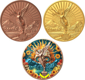 Monnaie ANGEL OF INDEPENDENCE Stacker Blind Box Medaille Cuivre (PRÉCOMMANDE)