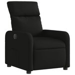 vidaXL Fauteuil inclinable électrique Noir Tissu