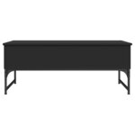 vidaXL Table basse noir 100x50x40 cm bois d'ingénierie et métal