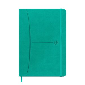Cahier broché signature oxford a5 - petits carreaux - 160 pages  - turquoise - lot de 5