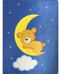 Tapis enfant CLAIR DE LUNE 80 x 150 cm - Bleu