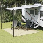 vidaXL Tapis de sol de camping crème 3x3 m