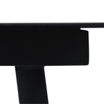 vidaXL Ensemble à manger de jardin 9 Pièces noir rotin PVC