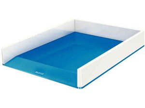 Corbeille de courrier WOW Duo Colour format A4 bleu LEITZ