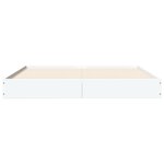 vidaXL Cadre de lit blanc 120x200 cm bois d'ingénierie