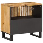 vidaXL Armoire lavabo de salle de bain 62x34x58cm manguier massif brut