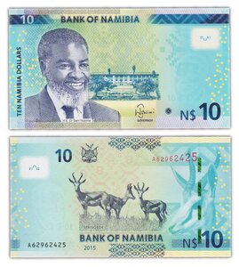 Billet de Collection 10 Namibia Dollars 2015 Namibie - Neuf - P16
