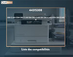 Qualitoner x2 toners 44315308 noir compatible pour oki