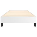 vidaXL Cadre de lit Blanc 90x190 cm Similicuir