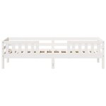vidaXL Cadre de lit sans matelas blanc 90x200 cm bois de pin massif