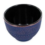 2 tasses en fonte bleu et bronze - 0 15 L