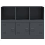 vidaXL Buffet anthracite 99x39x73 cm acier