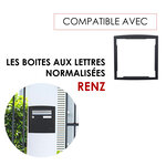 Cadre d'encastrement Noir Sablé RAL 2100 MS