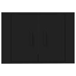 vidaXL Meuble TV mural Noir 57x34 5x40 cm