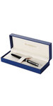 Waterman hemisphere stylo plume  noir brillant  plume moyenne  encre bleue  coffret cadeau