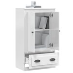 vidaXL Buffet haut blanc brillant 60x35 5x103 5 cm bois d'ingénierie