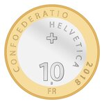 Pièce de monnaie 10 Francs Suisse Chardon argenté 2018