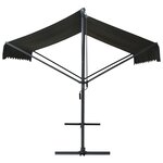 vidaXL Auvent sur pied 500 x 300 cm Anthracite